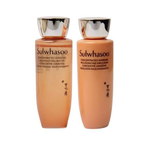 Антивозрастной питательный тонер и эмульсия c женьшенем Sulwhasoo Concentrated Ginseng Rejuvenating Water+Emulsion 
